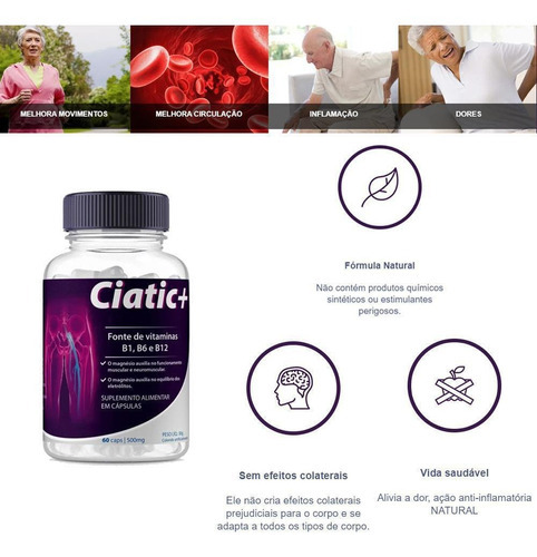 Kit de vitaminas para el dolor de espalda Sciatic+ Natural Ciatica