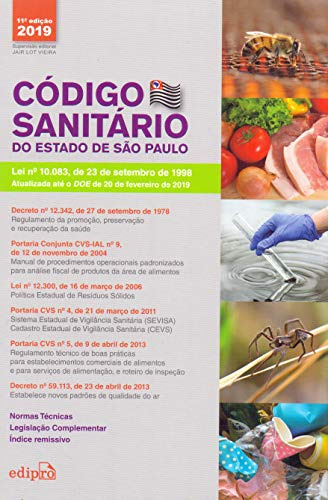 Libro Codigo Sanitario Do Estado De Sao Paulo 11ed 19 De Vie