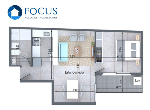 Venta Apartamento 1 Dormitorio Con Terraza En Punta Carretas