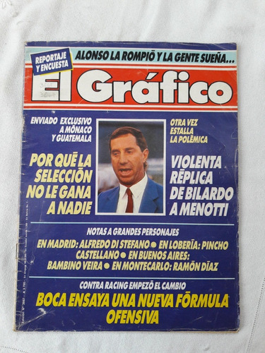 El Grafico Nº 3667 Año 1990 Alonso Boca Bilardo Menotti