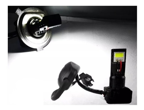 Imagem 2 de 4 de Lampada Farol 2 Leds Moto Bi-xenon 8000k 2000 Lumens