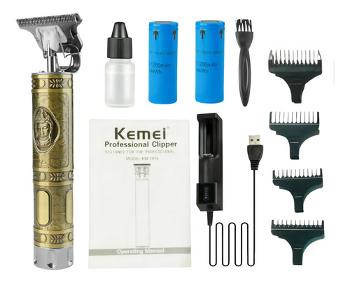 Kit Maquina Corte E Acabamento Kemei 2600+km1974a 110v/240v