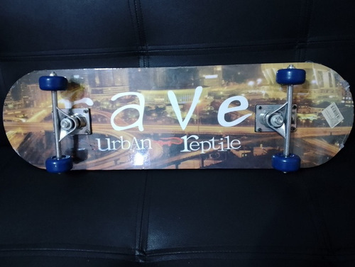 Patineta Rave Urban Reptile De Madera 70cm X 20cm. Nuevas