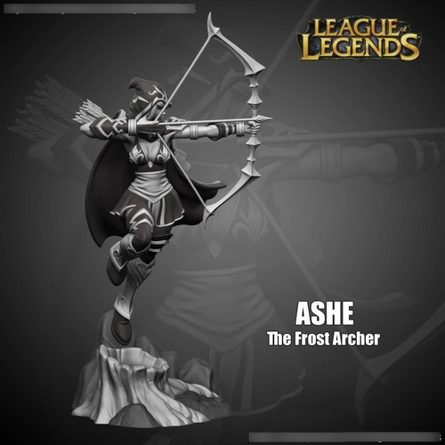 Archivo Stl Impresión 3d - League Of Legends - Ashe Ranger