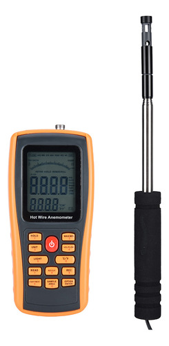 Anemómetro Digital Gm8903, Portátil, Cable Caliente, Velocid