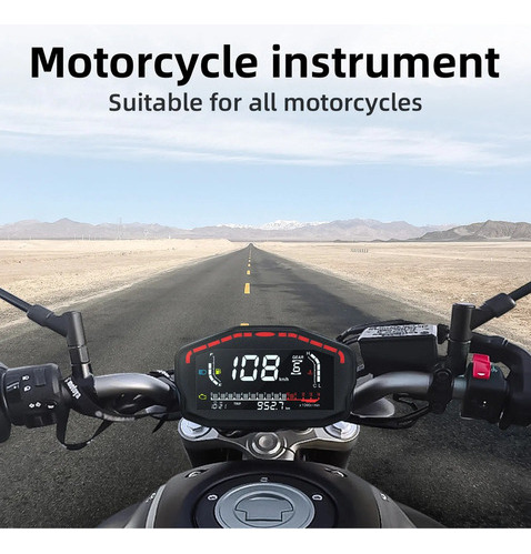 Velocímetro Digital Universal Para Motocicletas Y Tacómetro