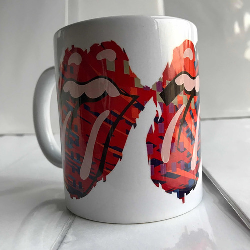 Taza De Cerámica Sublimada De Lenguas The Rolling Stones