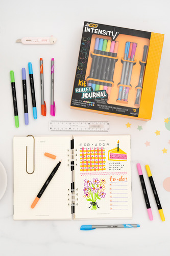 Marcadores Bic Bullet Journal Intensidad - Kit 10 Piezas