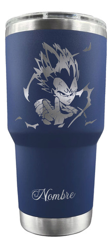 Vaso Térmico 30oz Majin Vegeta Dragon Ball Z Anime G. Láser