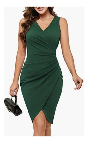 Vestido De Cóctel Ajustado Sin Mangas Sexy Para Mujer