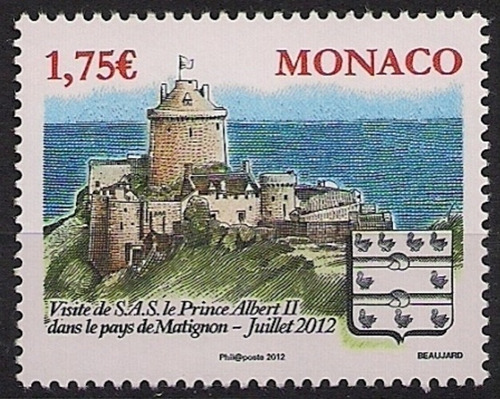 Mónaco - Visita Príncipe Alberto - Mint - Yv 2834