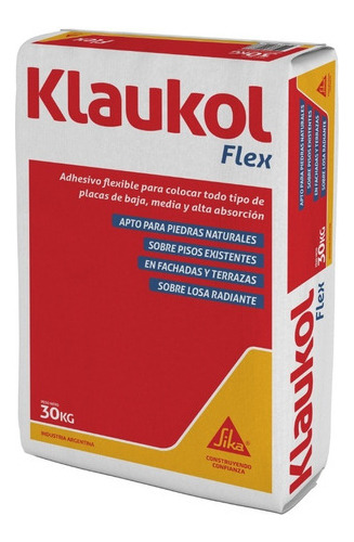 Adhesivo Klaukol Flex 30 Kg Losa Radiante Piso Sobre Piso Mm