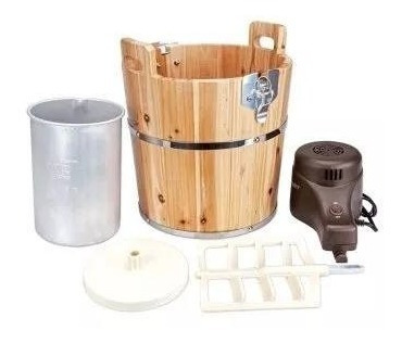 Máquina Para Hacer Helados Oster Cubeta De Madera 4 Cuartos