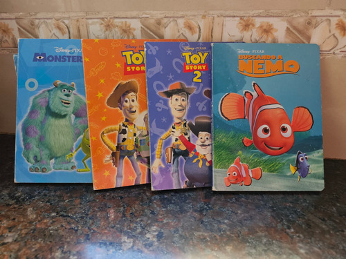 Valija De 4 Libros Disney Monsters/ Toy Story 1 Y 2/ Nemo