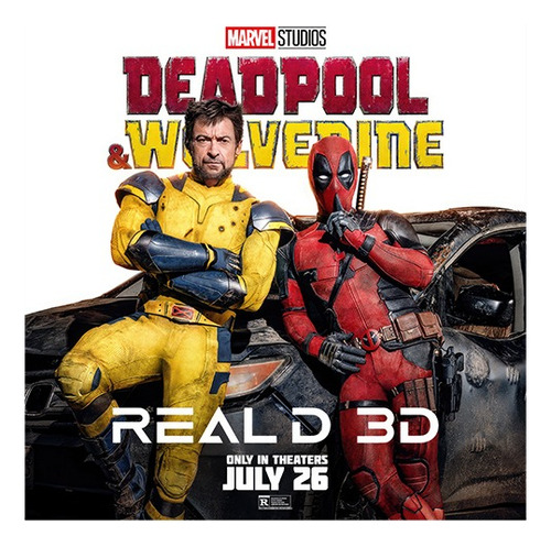 Poster Deadpool & Wolverine Real D 3d