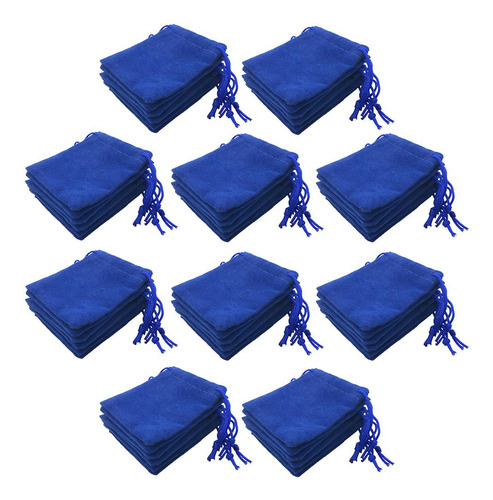 50 Piezas Bolsas De Almacenamiento De Joyería Con Cordón