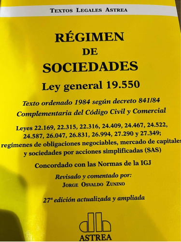 Régimen Sociedades Comerciales