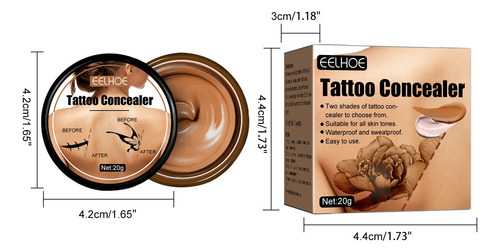 La Base De Maquillaje En U Oculta E Ilumina El Tatuaje C385