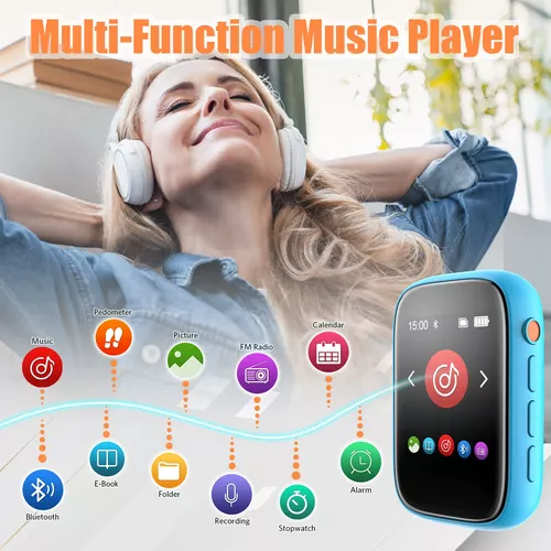 Reproductor MP3 con tarjeta TF de 32 GB, altavoz HD integrado, reproductor  de música portátil de alta fidelidad con videograbadora de vozradio FM, –  Yaxa Colombia