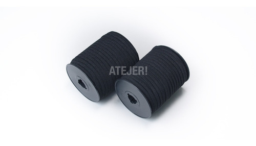 Imagen 9 de 10 de Elástico 5mm X 100 Metros Para Barbijos Y Tapaboca Negro