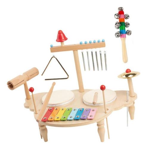 Wj1 Juego De Batería De Xilófono, Juguetes Musicales Para