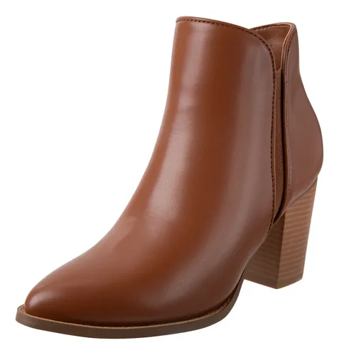 Espectaculares Botines Color Cognac Ultima Colecci n MercadoLibre