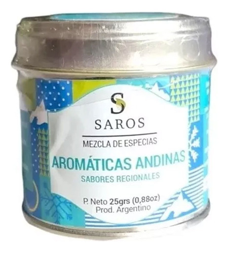 Blend De Especias Saros Aromaticas Andinas X 25 Grs 
