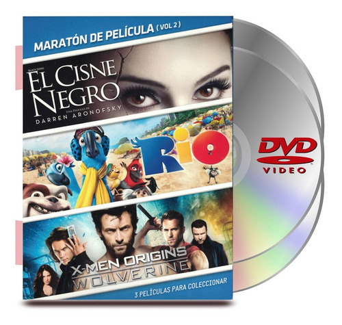Dvd Pack Maratón Vol 2 :2 El Cisne Negro /rio/x Men
