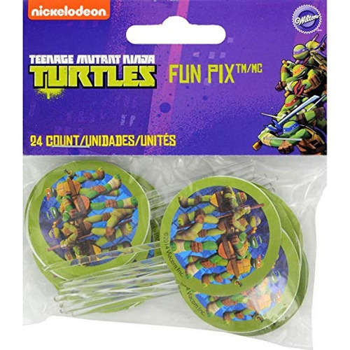 Wilton 2113-7744 24 Conde Tortugas Ninja Fun Pix De La Magda