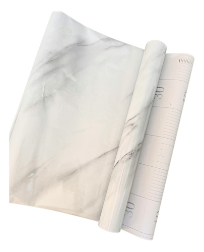 Vinilo Rollo Adhesivo Pvc Contact Simil Marmol Blanco