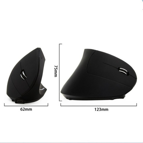 Imagen 8 de 10 de Ratón Óptico Ergonómico Vertical Inalámbrico 2,4ghz Premium
