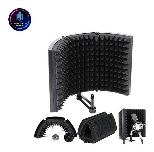Imagen 6 de 8 de Micrófono Con Brazo + Consola Interface + Panel Acústico