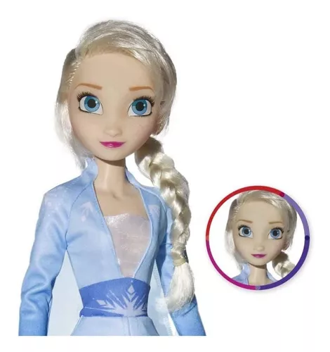 Boneca Princesa Elsa Frozen 2 Disney 55cm Original c/ Nota Fiscal -  Novabrink / Baby Brink - Bonecas - Magazine Luiza