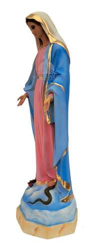 Virgen María Reina De La Paz 82cm. Fibra De Vidrio