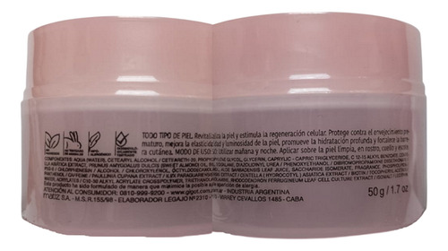 Gigot Rejuvent Celulas Madre Crema Rostro Cuello Escote 50gr Todo Tipo De Piel Día/noche
