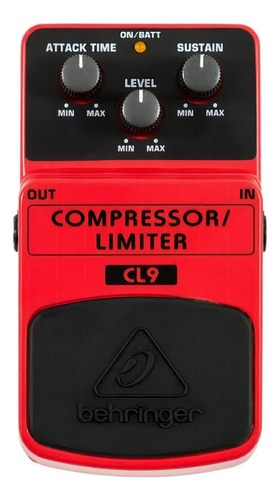 Behringer Cl9 Compressor Limiter Pedal Compresor Limitador Color Coral