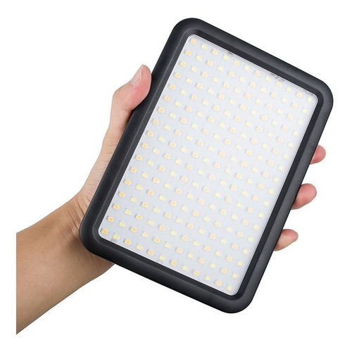 Iluminador Luz Led Triopo 204led C/ Cargador Y Bateria