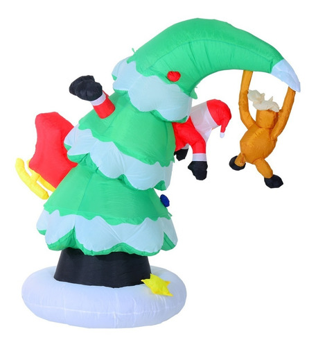 Arbolito Inflable Luminoso Santa Claus Navidad Xtreme C