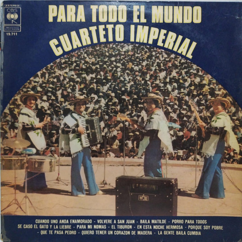 Cuarteto Imperial -  Para Todo El Mundo Lp Argentina 1977