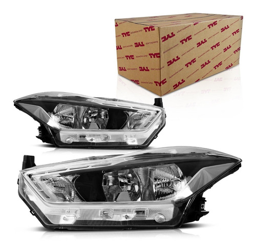 Farol Kicks 2017 2018 2019 Foco Duplo Com Led