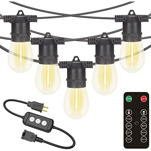 Cadena De Luces Led Exteriores De 96 Pies Regulador De ...