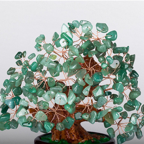 Para Mini Árvore Dinheiro Cristal Bonsai Estilo Feng Shui
