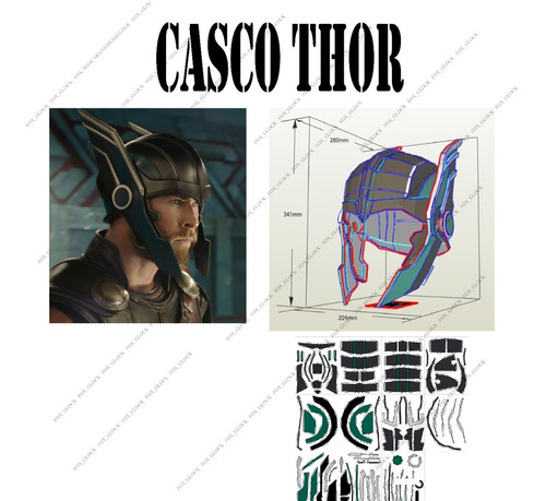 Casco Thor Papercraft