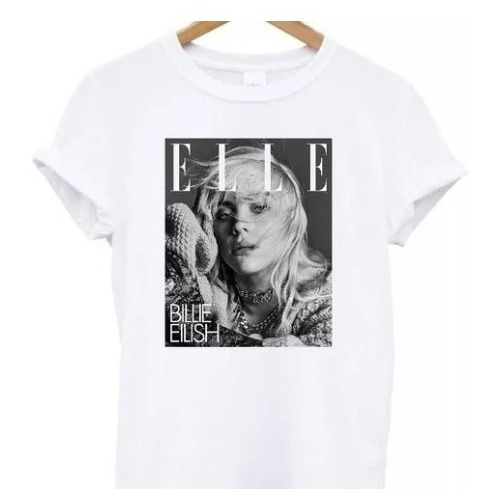 Remera Elle Revista Billie Eilish #3 Para Adultos Y  Niños