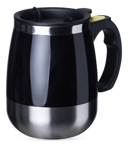 Caneca Mixer Inox Automática Elétrica Misturador Shake Café Cor Preto