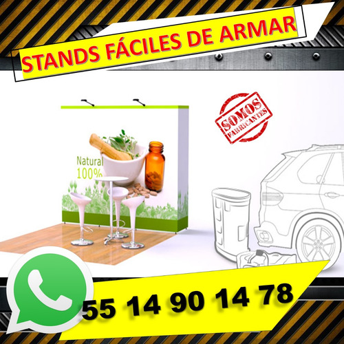 Stand Armable Plegable Renta Venta Para Expo 3x3 Counter Pop