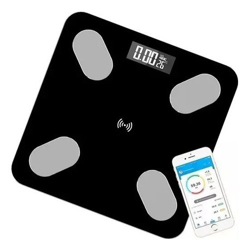 Pesa Balanza Digital De Baño Inteligente Bluetooth App Color