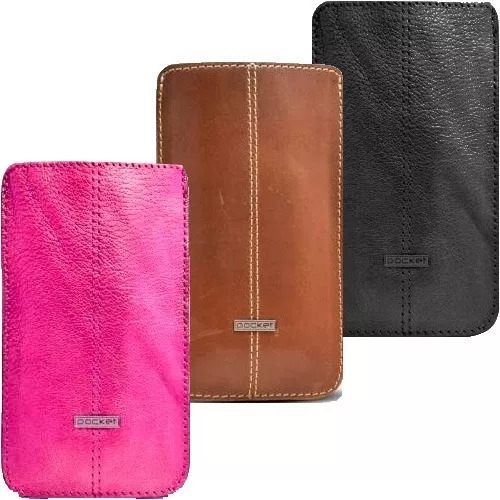 Funda Estuche Cuero Celular Sobre Con Tira Extractora Pouch