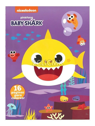 30 Libros Colorear Baby Shark 16 Paginas Carta