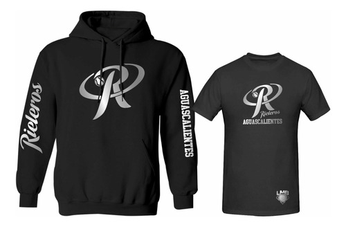 Kit De Sudadera + Playera Rieleros De Aguascalientes Silver